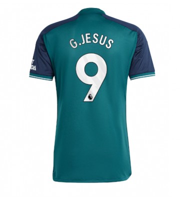 Lacne Muži Futbalové dres Arsenal Gabriel Jesus #9 2023-24 Krátky Rukáv - Tretina